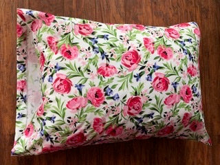 Flower Bed Cotton Pillowcase