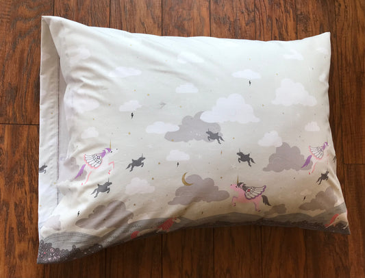 Unicorn dreams cotton pillowcase