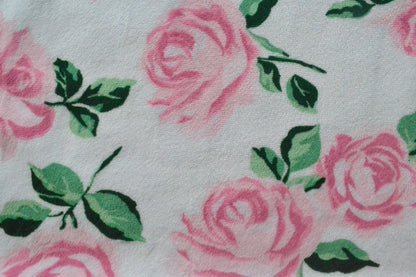 Rose garden minky pillowcase