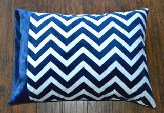 Chevron Print Minky Pillowcase