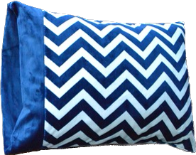 Chevron Print Minky Pillowcase